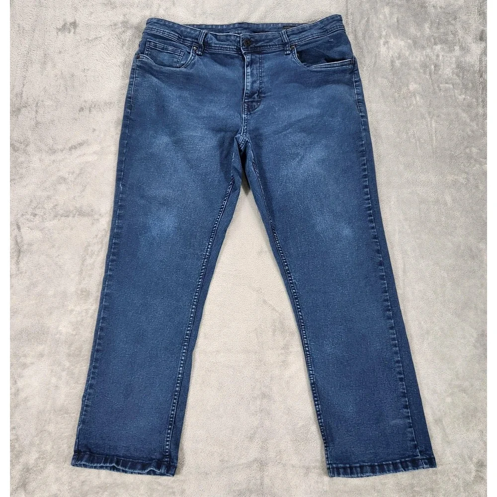 The Perfect Jean NYC Jeans Mens 38x28 Blue Athletic Fit Stretch Denim Pants